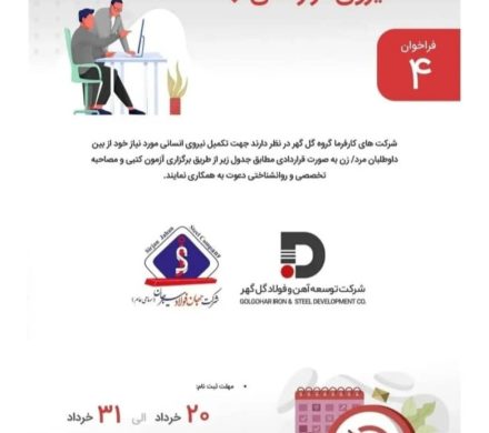 آگهی شناسایی و بکارگیری نیرو قراردادی