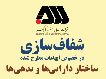 ساختار دارایی ها و بدهی های شرکت معدنی و صنعتی گل گهر قسمت ۲